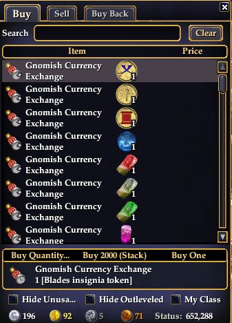 Finally, Something to do with my Spare&nbsp;Currency!